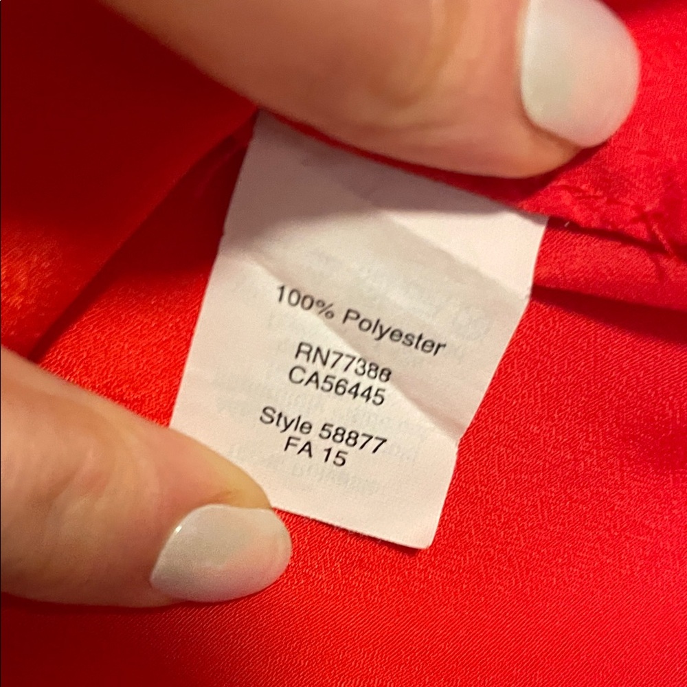 J. Crew Red Spaghetti-Strap Camisole size 0 - Picture 6 of 11